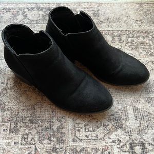 Black booties, size 3 (women’s 5)
